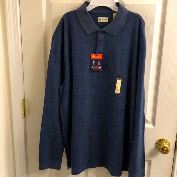 COPY - New with tags Haggar size L blue polo - Picture 1 of 4